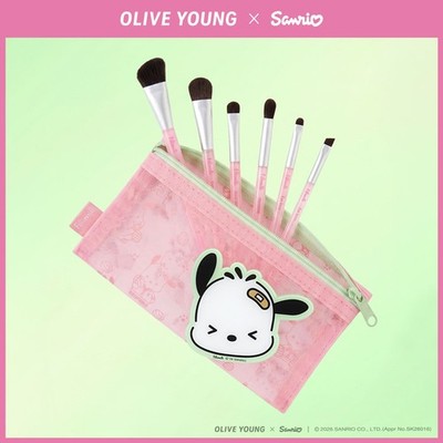Fillimilli Eye Makeup Brush Kit 6 pcs Sanrio Characters Pochacco Edition