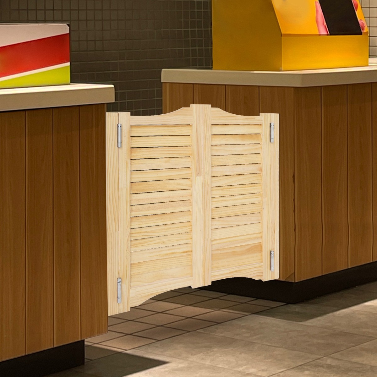 Partition Door for Shop Entrance Partitio Swing Solid Wood Door