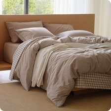 Bedsure Striped Duvet Cover King 100 Washed Cotton Duvet Cover Linenlike