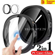 Samsung Galaxy Watch 8 7 6 5 4 40 44 TPU Glass Full Screen Protector Case Cover