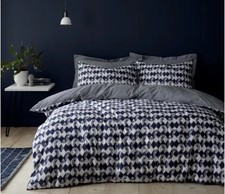 Dunelm Bedding, Super King, Cove, Elements Bedding, Navy