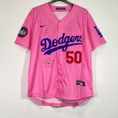 Mookie Betts #50 Pink Special Edition Embroidered Brand New