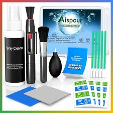 Camera Lens Cleaning Kit 10 Piece Professional DSLR Sensor Duster Blower Wipes