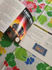 Knight Rider Nintendo autentico manuale istruzioni solo libretto NES SOLO MANUALE
