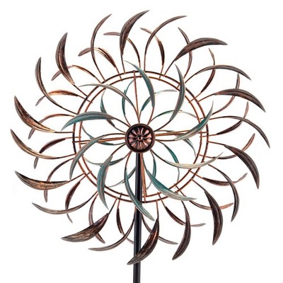 Wind Spinner Metal Large Kinetic Wind Sculpture Spinner Yard Art Outdoor Decor