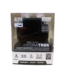 Altec Lansing HydraTrek Bluetooth Waterproof Speaker - Black NEW  