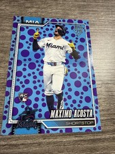 MAXIMO ACOSTA 2026 TOPPS BASEBALL EASTER HOLIDAY BLUE POLKA DOT PARALLEL RC SSP