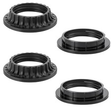 4PCS E26 Light Socket Shade Rings Collar Rings, 2 Assorted Size Lamp Shade Ri...