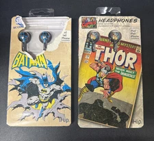 Marvel Comics Headphones Thor Wired Ihip Noise Isolating Earbud Dc Comics Batman