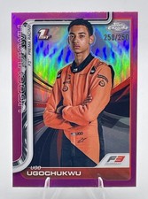 2025 Topps Chrome F1 Pink Refractor Ugo Ugochukwu #250/250 AIX Racing Bookend #