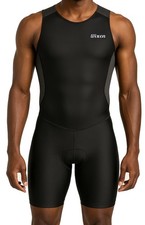 Wixen Sports Wixen Mens Performance Triathlon Suit Sleeveless Tri Suit Padded