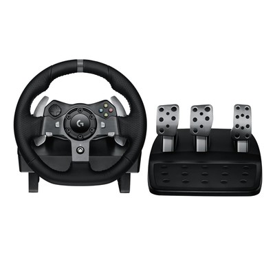 920 Driving Force Racing Wheel and Floor Pedals, Real Force Feedback, Stainle...