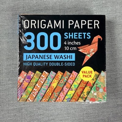 Origami Paper: 300 Japanese Washi High Quality Double-Sided Sheets 4'' x 4''