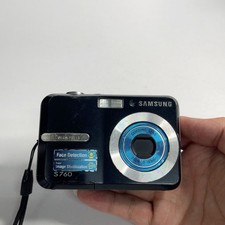 Used Samsung S760 Digital Camera 7.2MP 3x Zoom Retro Compact CCD Point Shoot