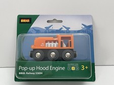 BRIO Pop-up Hood Engine 33694   Wooden Train Engine   Brand New