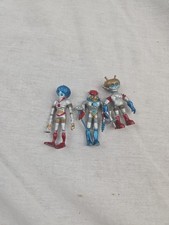 OUTER SPACE MEN SILVER SPACEMAN LOT OF 3 VINTAGE ALIEN COLORFORMS