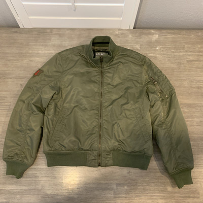 Rare US Army 1st Infantry Division Big Red One Bomber Jacket Olive