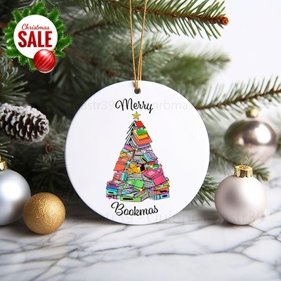 Book Ornaments, Book Tree, Book Lovers Gift, Book Christmas, Gift for Book Lo...