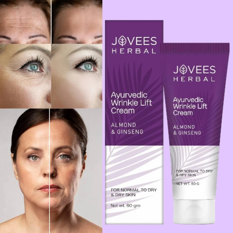 Jovees Herbal Ayurvedic Crema Facial Elimina Arrugas para Mejorar la Textura de la Piel 100g Foto 2 de 4