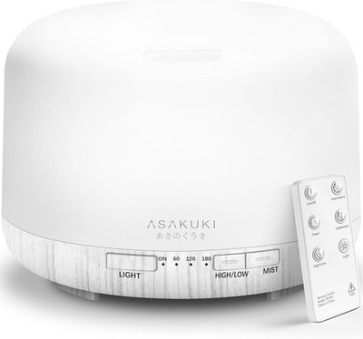 500ML Essential Oil Diffuser with Remote - Whisper-Quiet Aromatherapy