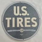 Vintage U.S. Tires Porcelain Sign - Classic Automotive Memorabilia for