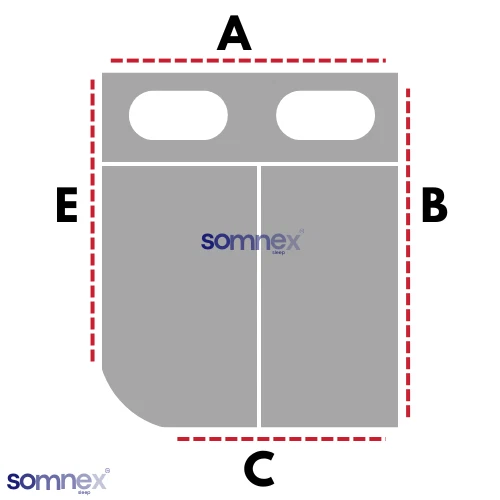Memory foam mattress cut to shape made to measure caravan,camper,motorhome,boats