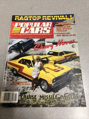 Popular Cars/ Feb/1986/first look 86 Corvette roadster/Chevy nova s/T89