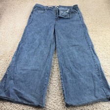 Universal Thread Women's 17 Mid Rise Relaxed Fit Wide Leg Full Wide-Leg Jeans