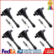 6X Ignition Coil + 6X Spark Plug for 2007-2019 Nissan Maxima V6 3.5L UF550 C1670