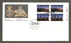 Canada first day cover 1249-50, Regiments lower right plate block cat $125 [357