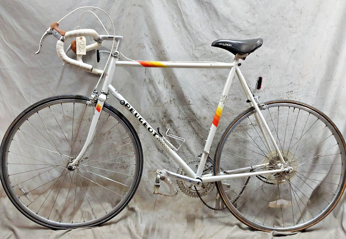 Gourde Vélo Peugeot Vintage Blanche 20 Oz - Années 60-70-80 - Pour Affichage