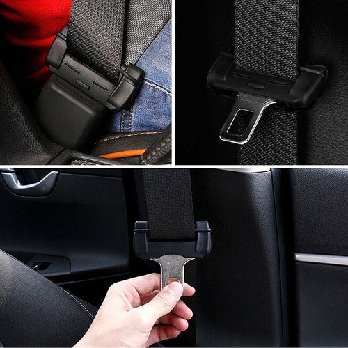4x Silicone Car Seat Belt Buckle Clip Protective Cover Car Accessories Universal - Picture 2 of 13