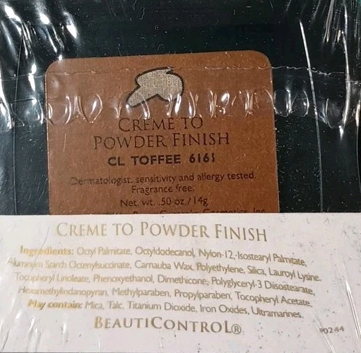 BeautiControl Creme To Powder Finish Foundation CL Toffee 6161 (P4)-NOS, Sealed - Image 3 of 4