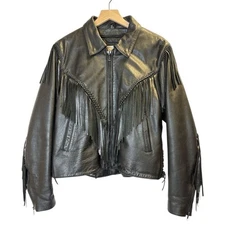 Vintage Open Road For Wilson’s 3M Thinsulste Zip Out Braided Fringe Biker Moto