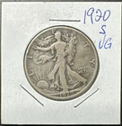 1920-S Key Date Liberty Walking Silver Half Dollar --