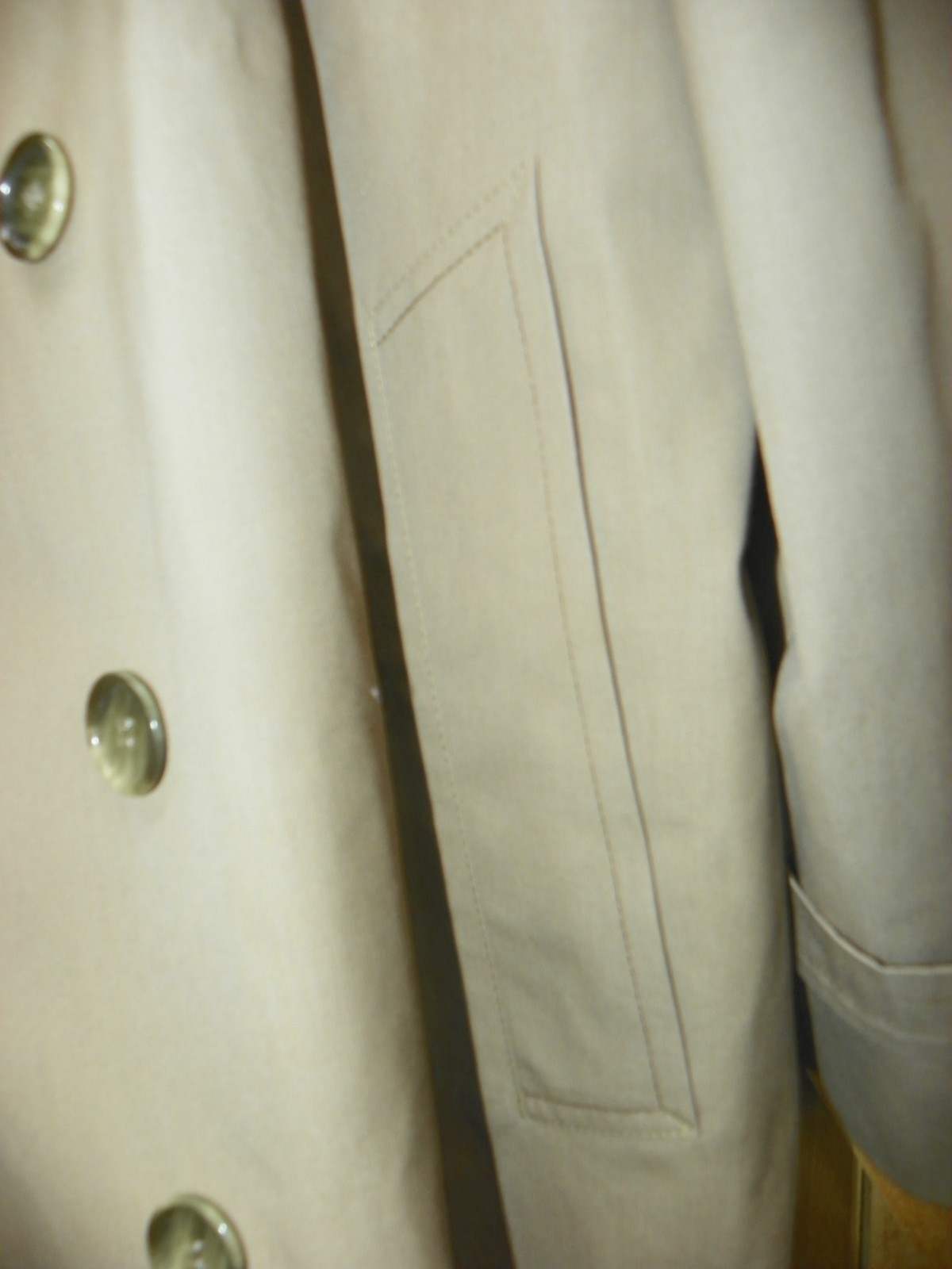 LONDON FOG MAINCOATS BY GREENWOOD REMOVABLE LINER TRENCH COAT 42 SHORT KHAKI image 4
