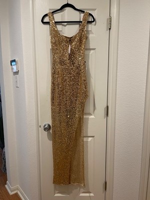 nadine merabi gold dress Jennifer Gold Dress main image 0