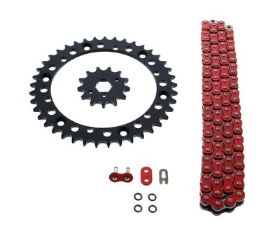 Red O Ring Chain & Sprocket Black 13/40 98L 1989-2004 Yamaha YFM350 Warrior 350