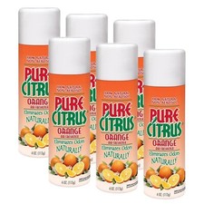 Pure Citrus Spray 4 Oz. Air Freshener, Orange Pack of 6