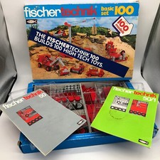 Fischer Technik Kit for 100 Models  201 of 206 pieces  VINTAGE early 1980s