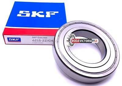 SKF 6215 ZZ C4 DEEP GROOVE BALL BEARING, METAL SHIELDED 75x130x25