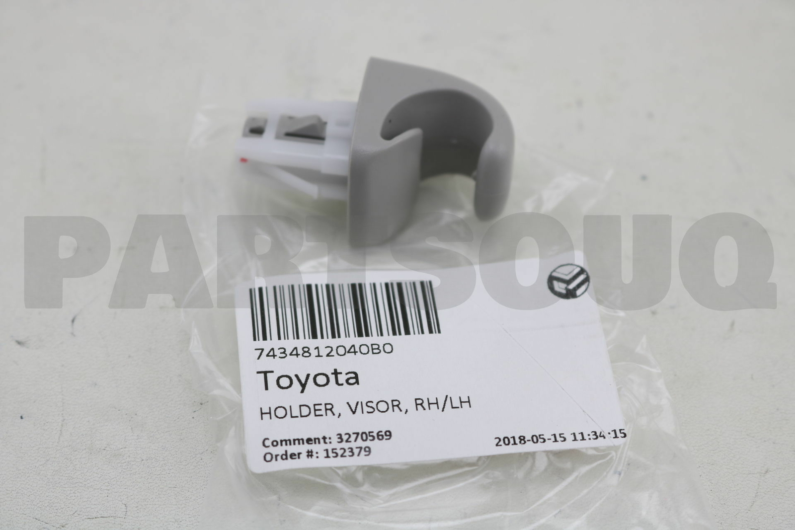 7434812040B0 Genuine Toyota HOLDER, VISOR, RH/LH 74348-12040-B0 | eBay