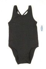 Kids Girls Size 3T OLD NAVY Active Dance One Piece Bodysuit Color Black NWT