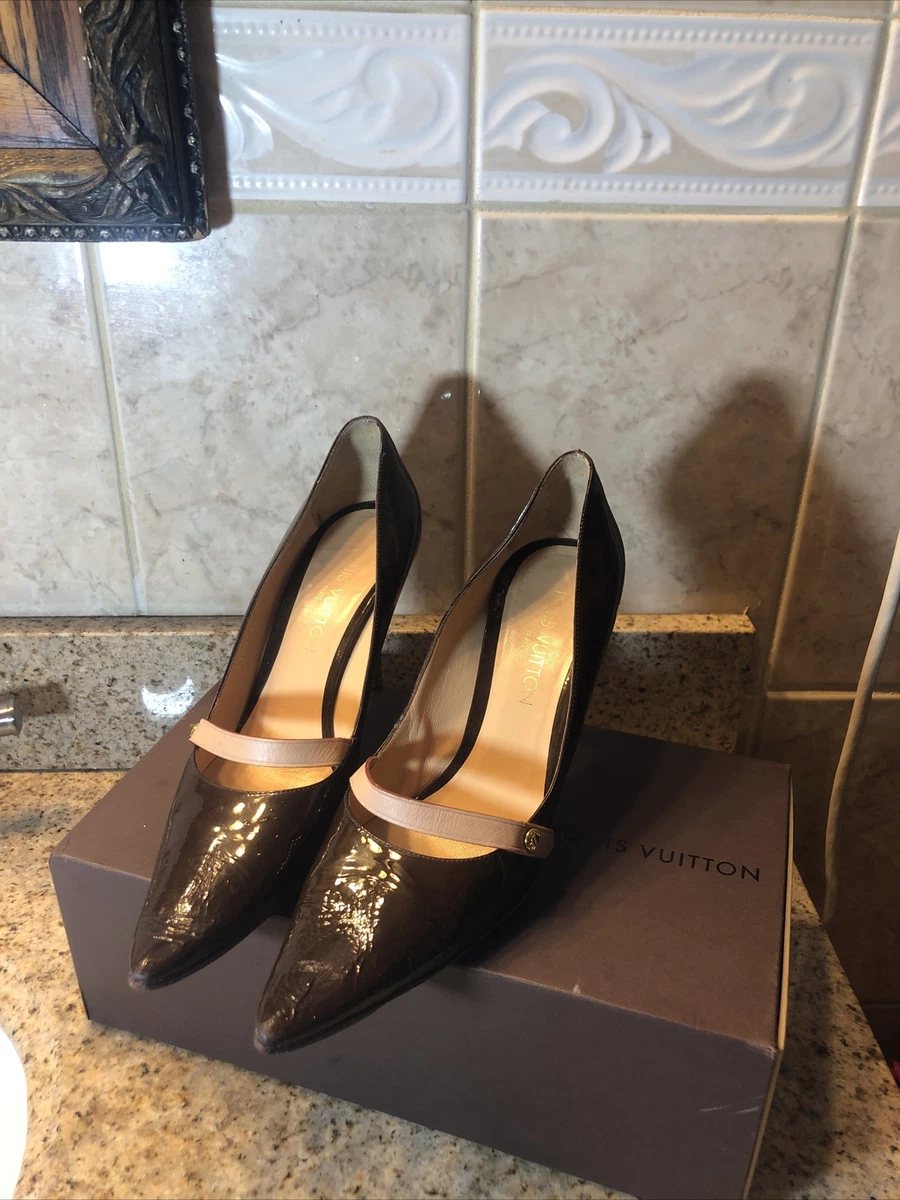 louis vuitton gold heels