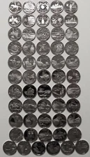 1999-2009 S Complete State Quarter and DC Territories 56 Clad Proof Coin Set