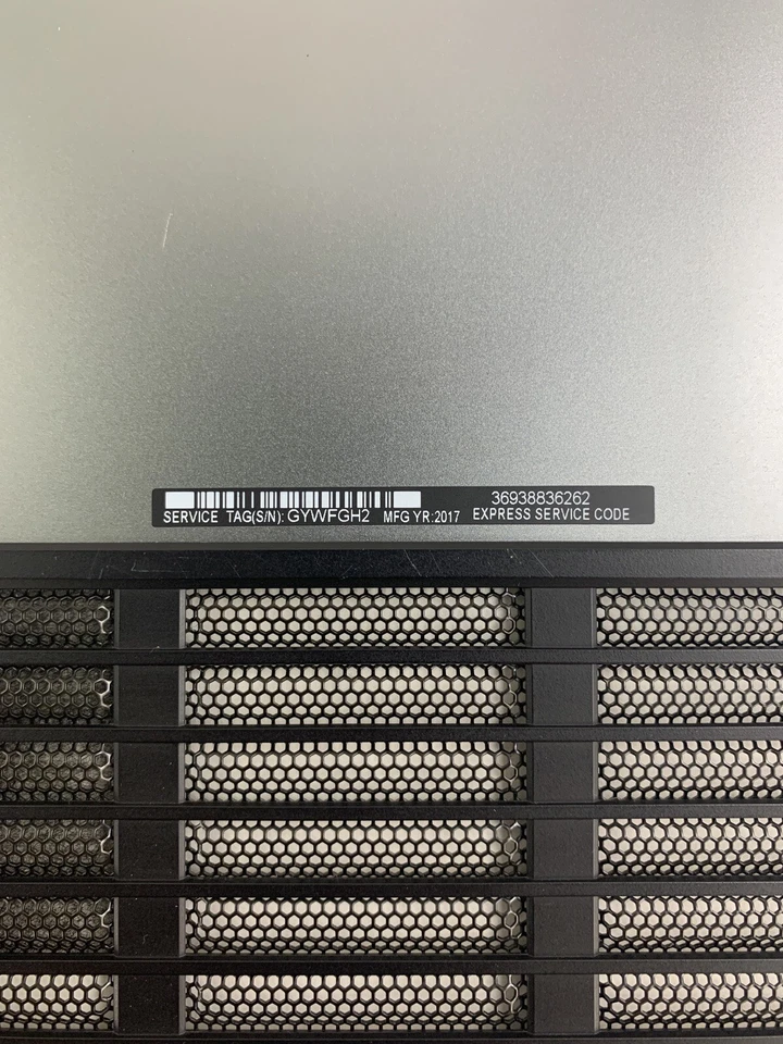 Alienware 17 R4 P31E001 2016 Keyboard Bottom Cover Only No Screws - Image 4 of 4