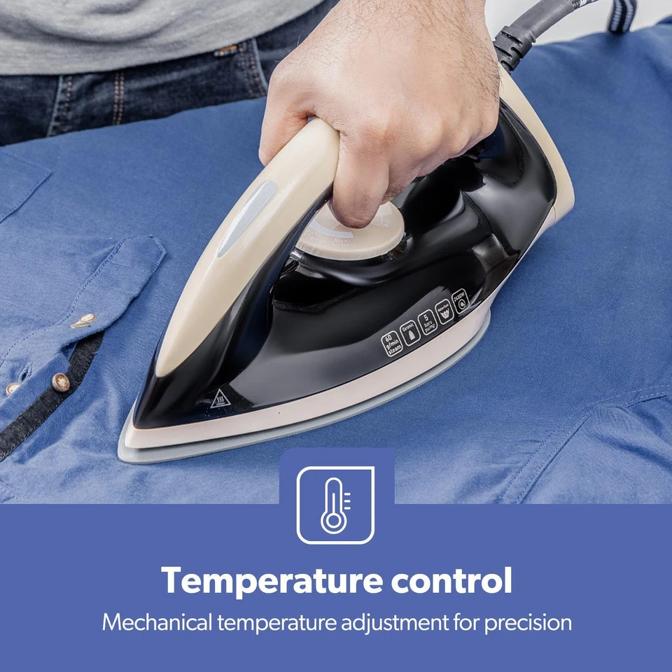 GEEPAS 2400W Iron 1.2L Steam Station Ceramic Soleplate Steam Generator Iron - Image 4 of 4