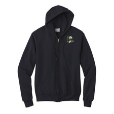 Oso Panda Sudadera con Capucha Bordada Cremallera Completa, Sudadera con Capucha Bordada Personalizada
