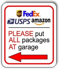 PLEASE put ALL packages At Garage Metal Aluminum Composite Sign