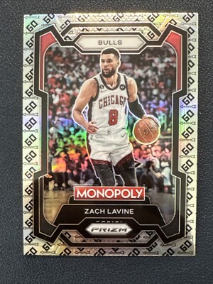 Zach Lavine 2023-24 Panini Prizm Monopoly Go Parallel Chicago Bulls #17
